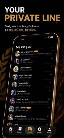 Pages.Fan: AI Friends iPhone screenshot