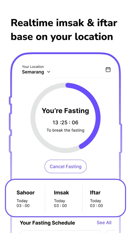 Muslim Fasting Calendar Alarm screenshot-3