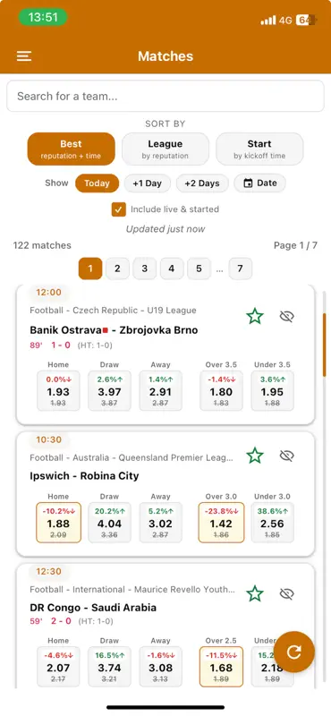 Odds Tracker: Football Lines screenshot 2 of 7