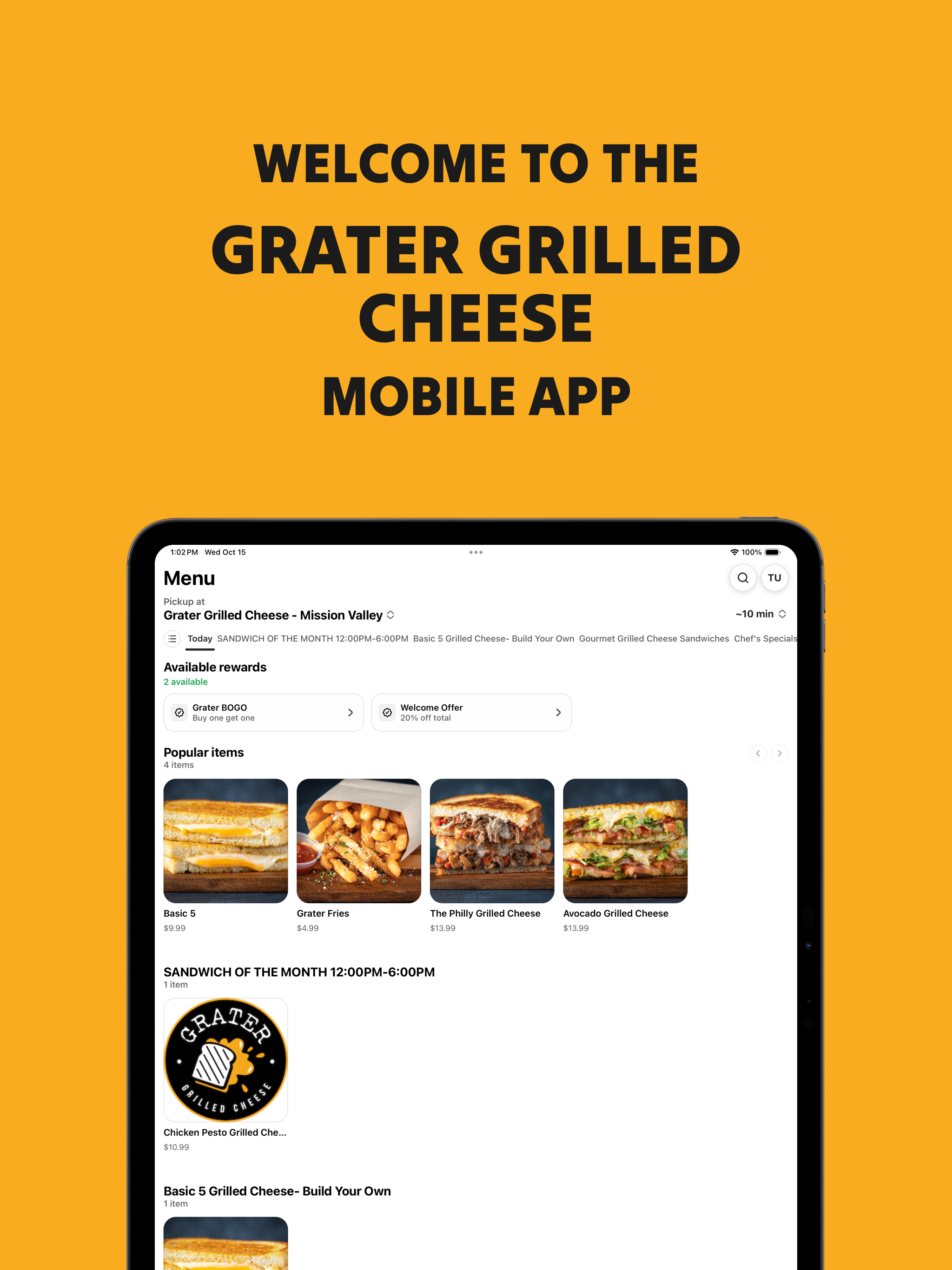 Grater Grilled Cheese