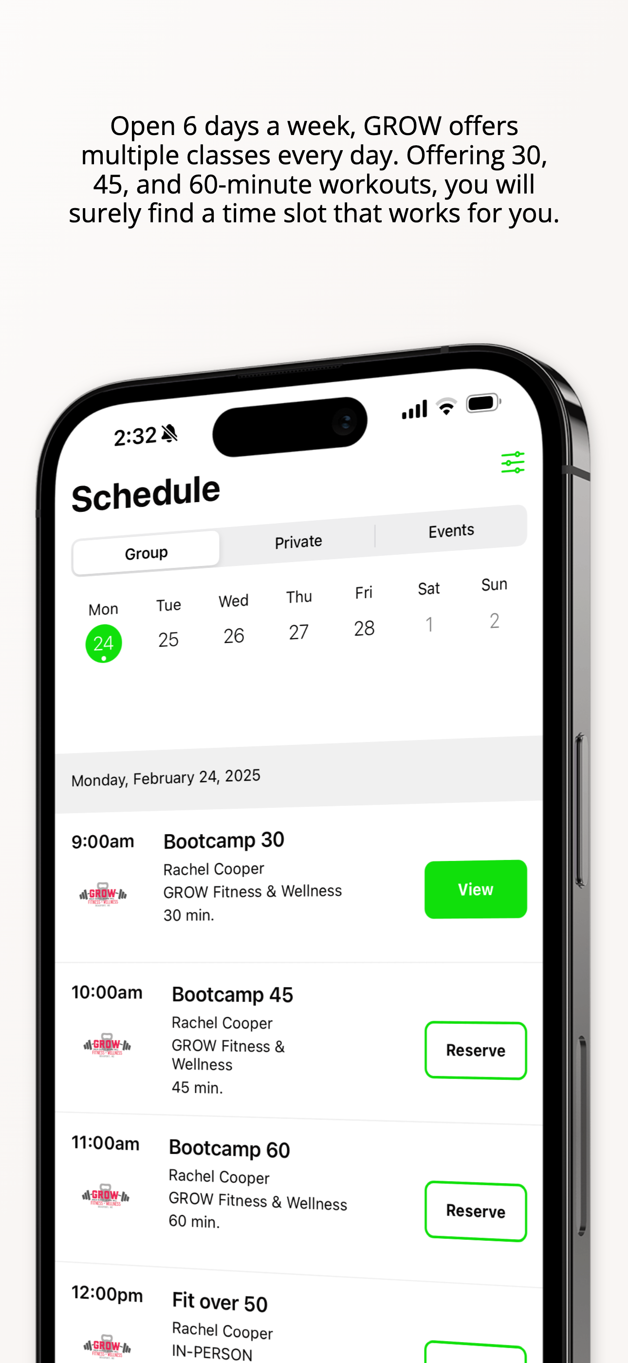 GROW Fitness & Wellness screenshot 4