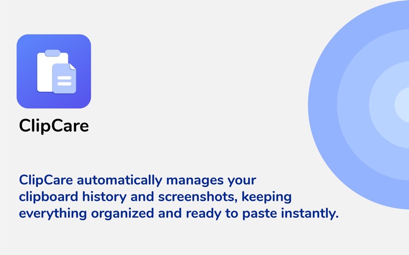 ClipCare - Clipboard History app screenshot