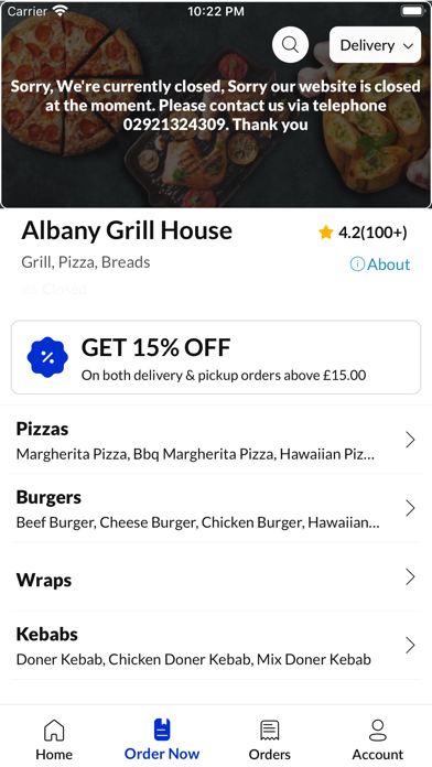 Albany Grill House Screenshot