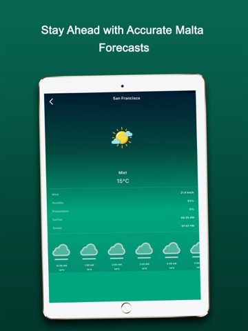 Malta Weather Forecast iPad screenshot