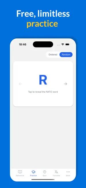 NATO Alphabet Trainer screenshot 2