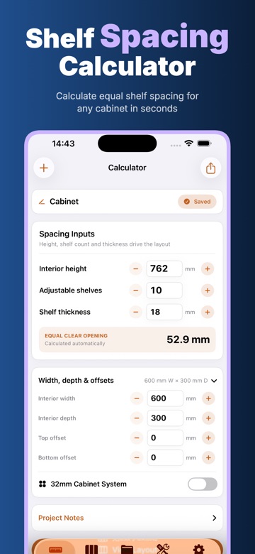 Shelf Planner: Cabinet Shelves screenshot