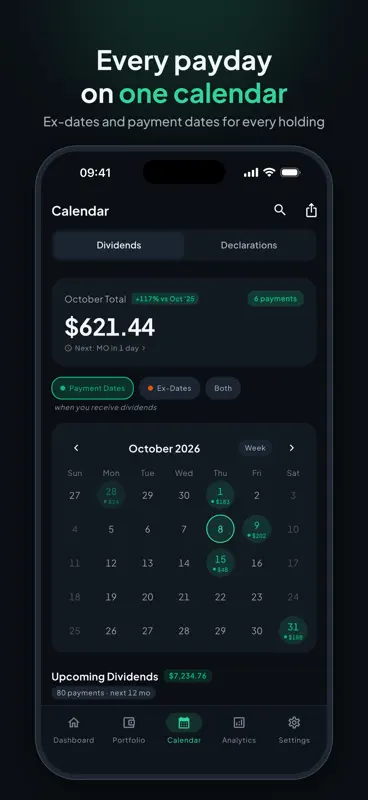 Divora: Dividend Tracker screenshot 2 of 7