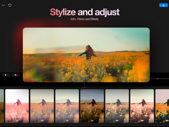 Video Effects Editor: Riveo iPad screenshot 9 - Photo & Video app