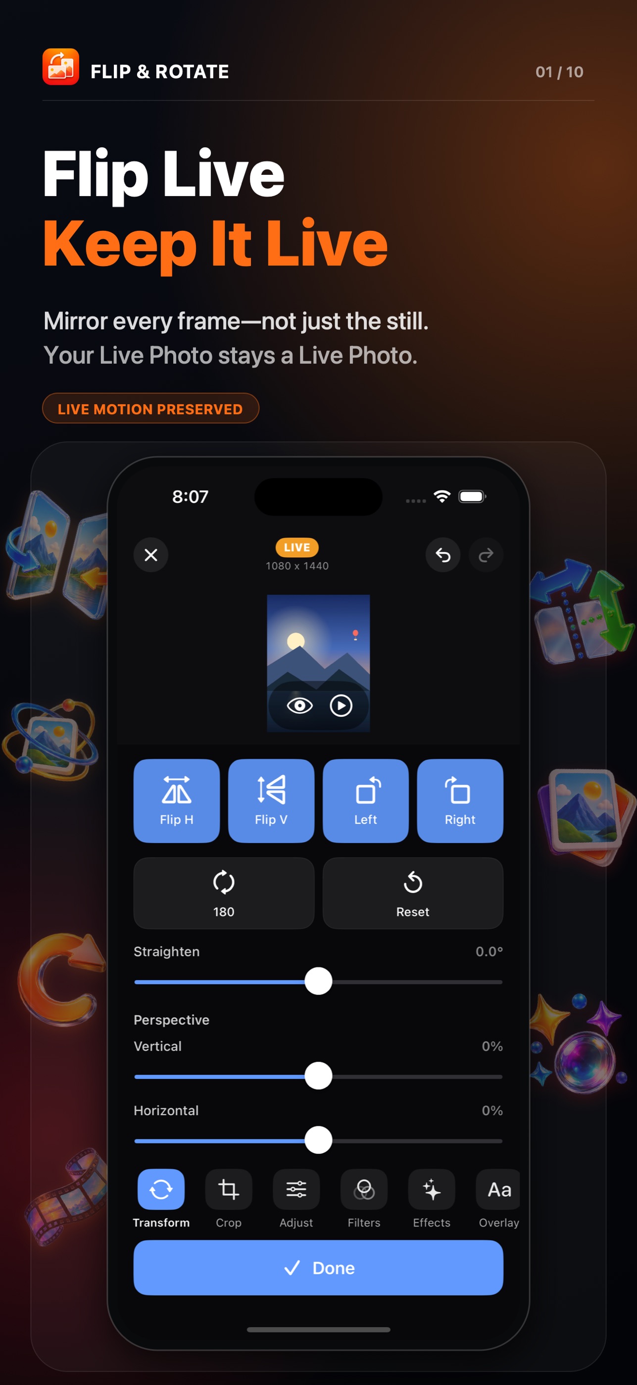 Screenshot 3 of Flip Rotate Live Photos Videos