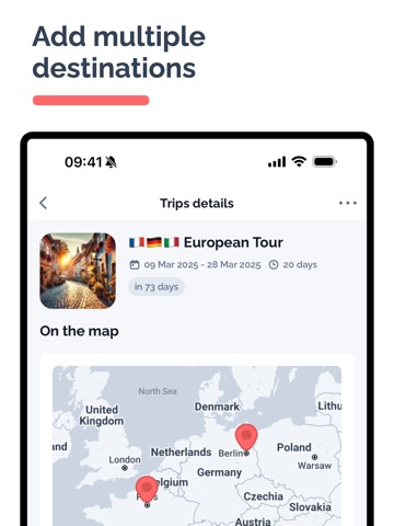 Tourlon: my trips iPad screenshot