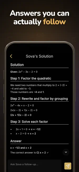 AI Math Homework Solver - Sova screenshot 2