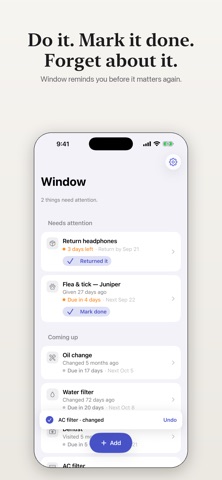 Window — Life Maintenance Screenshot 5 of 5