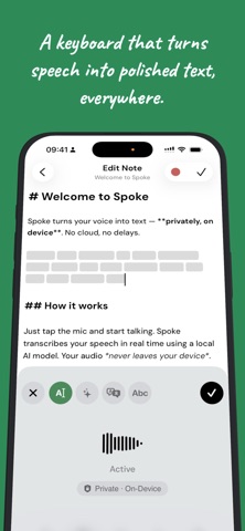 Spoke - Your voice, everywhere Screenshot 1 of 4
