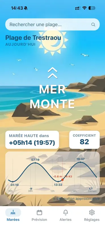 Estran : Marées de ta Plage screenshot 1 of 8