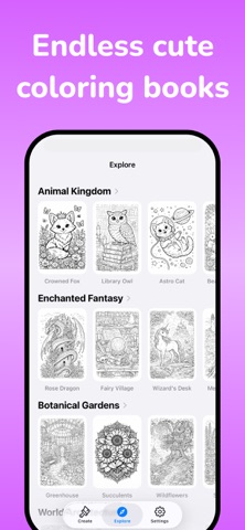 Coloring Book Ai - ColorFilla iPhone screenshot