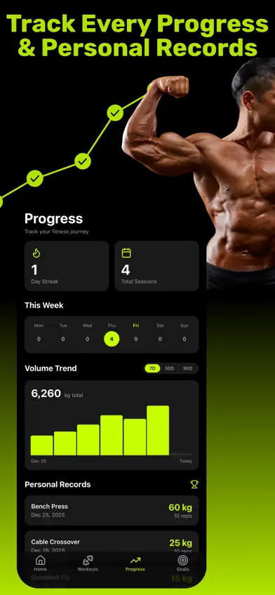IZFit - Track Workout Progress screenshot 3