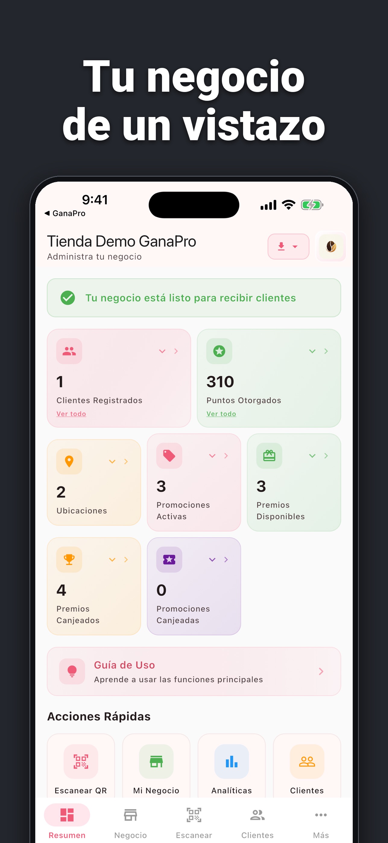 Screenshot 3 of GanaPro Admin: Tu Negocio