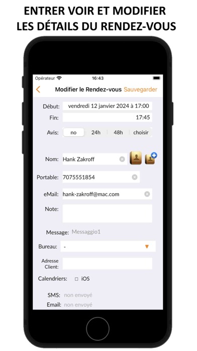 Screenshot #3 pour Sms Planner E - Envoyez SMS