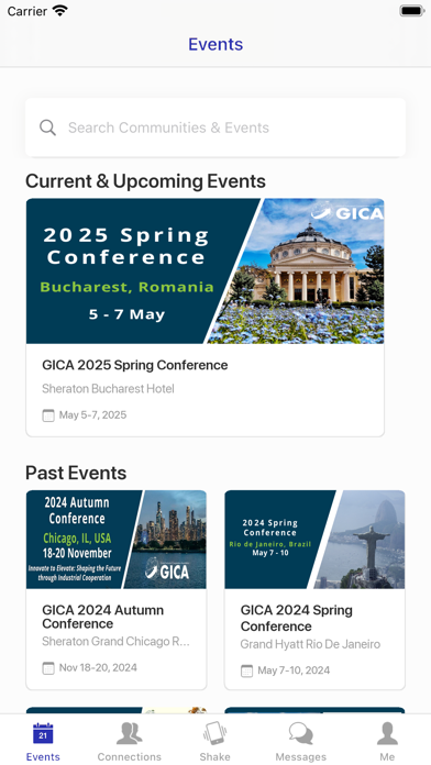 GICA Conference App Screenshot 2 - AppWisp.com GICA Conference App Screenshot 2 - AppWisp.com