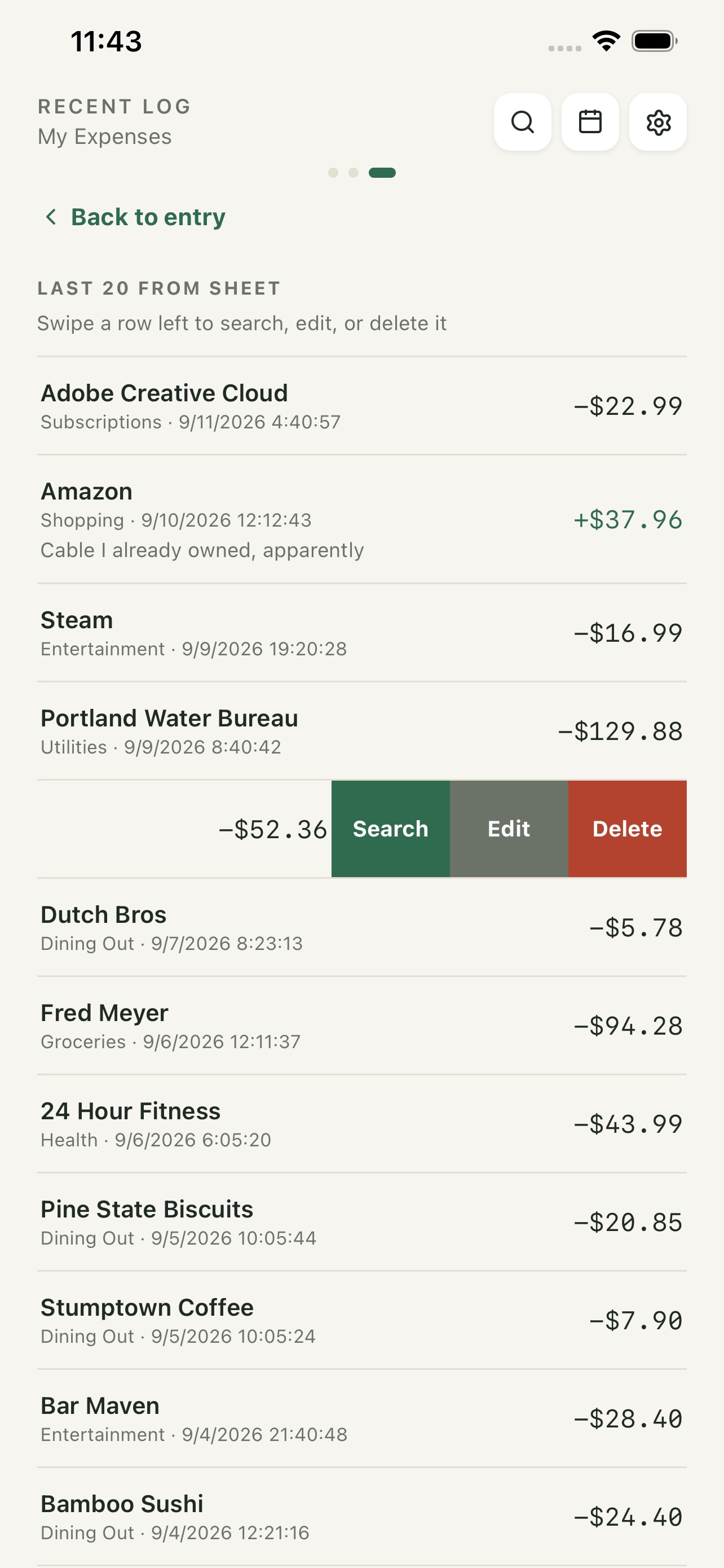 Screenshot 2 of Log with Ledger