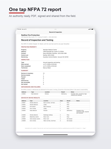 LoopWatt: Fire Alarm NFPA 72 iPad screenshot