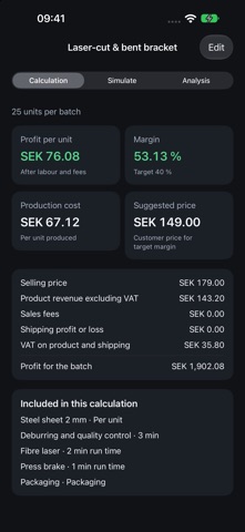 MakeCost screenshot 2