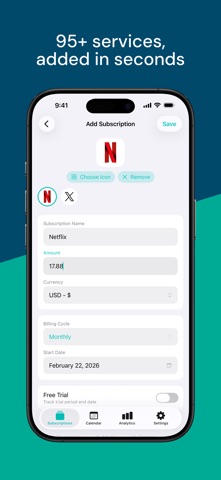 SubTrak - Subscription Tracker Screenshot 6 of 10