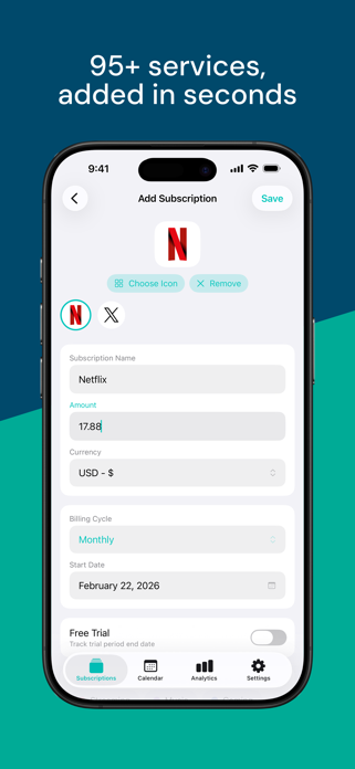 SubTrak - Subscription Tracker Screenshot 6 of 10