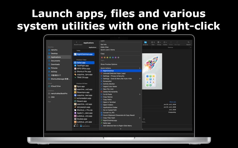 RightClickHub - File Center iPhone screenshot