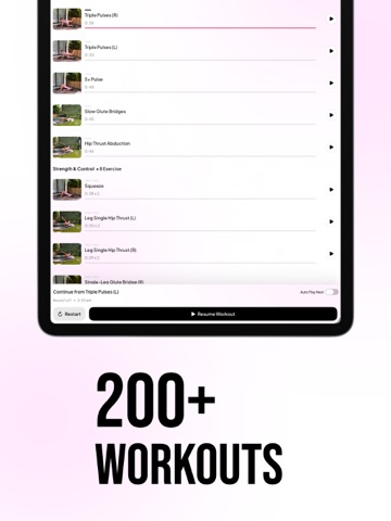 Butt Workout at Home - BootyQ iPad screenshot