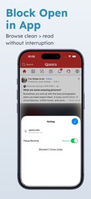 NoNag: Block Open in App screenshot