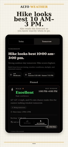 Alto Weather screenshot