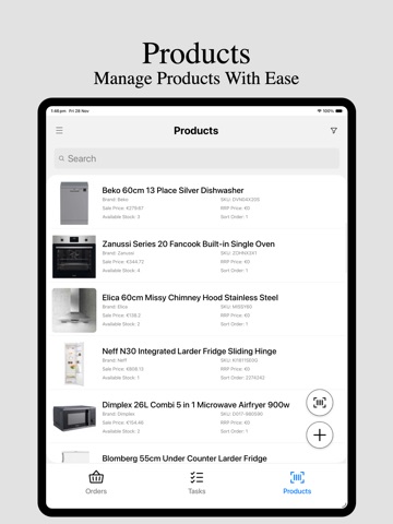 JustSell GO iPad screenshot