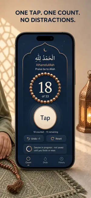 Dhikr Tracker: Tasbih Counter screenshot 2