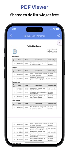 Daily Schedule Planner: Notify screenshot
