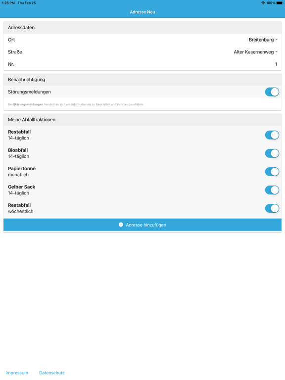 Screenshot #5 pour Abfall-App Kreis Steinburg