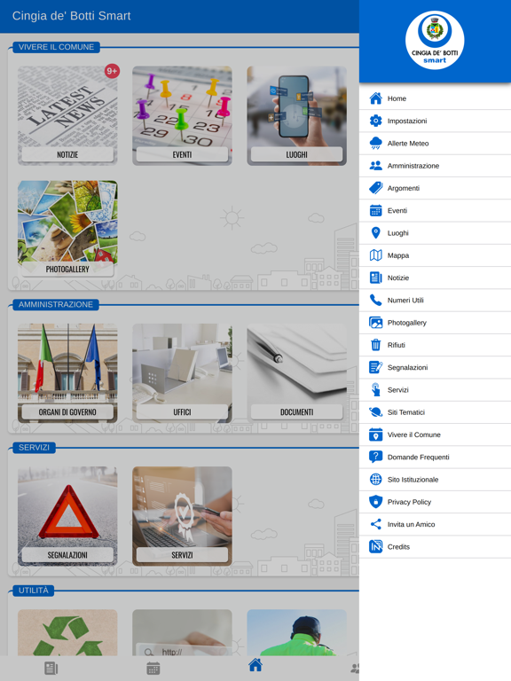 Cingia de' Botti Smart iPad screenshot