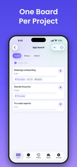 Lanes: Kanban & Focus Timer screenshot 3