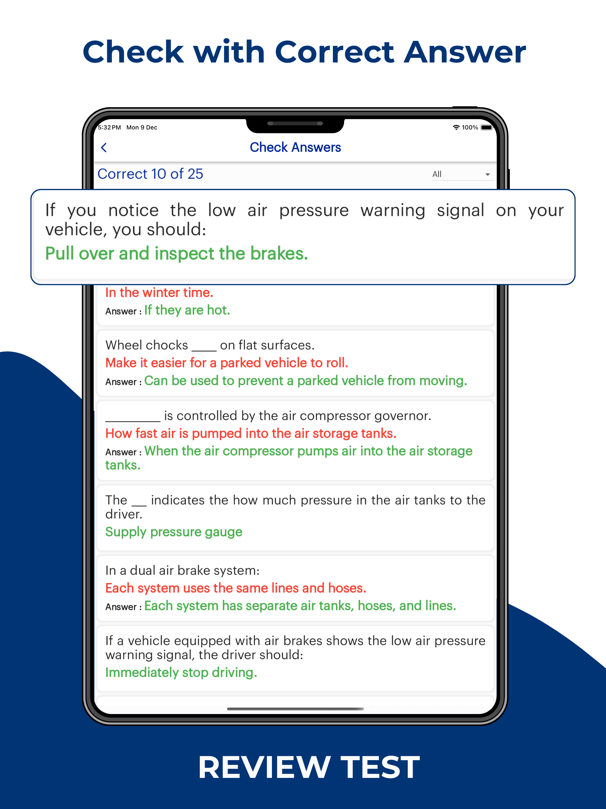 Oklahoma CDL Permit Practice screenshot 14