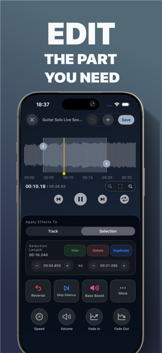 Audio Editor Ringtone Clipex Screenshot 2 of 5
