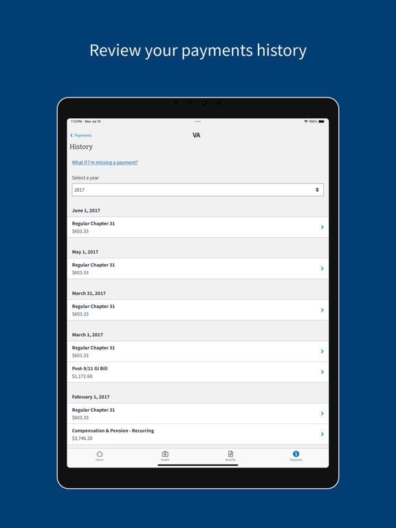 VA: Health and Benefits iPad screenshot 8 - Medical app