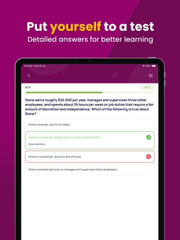 APHR HRCI Practice Test iPad screenshot