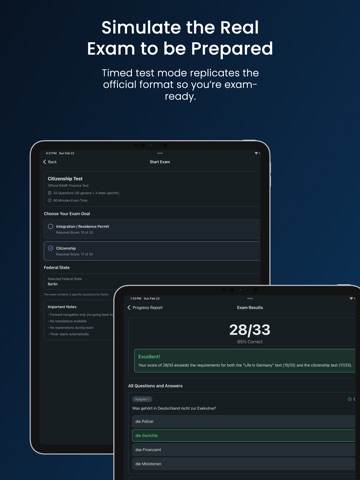 Leben in Deutschland: LiDPrep iPad screenshot
