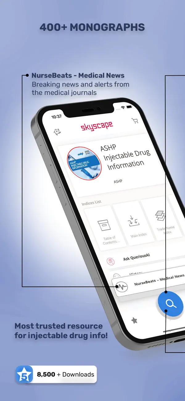Screenshot #1 pour Handbook on Injectable Drugs