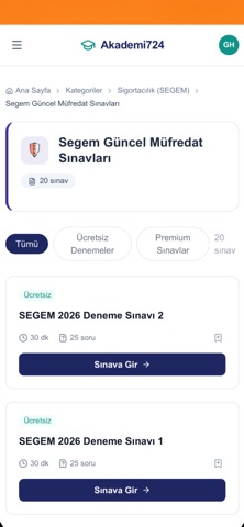 Akademi 724 iPhone screenshot