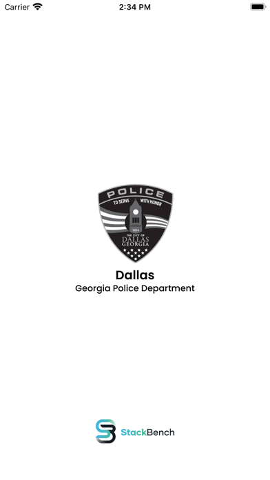 Dallas, Georgia Police Dept Screenshot