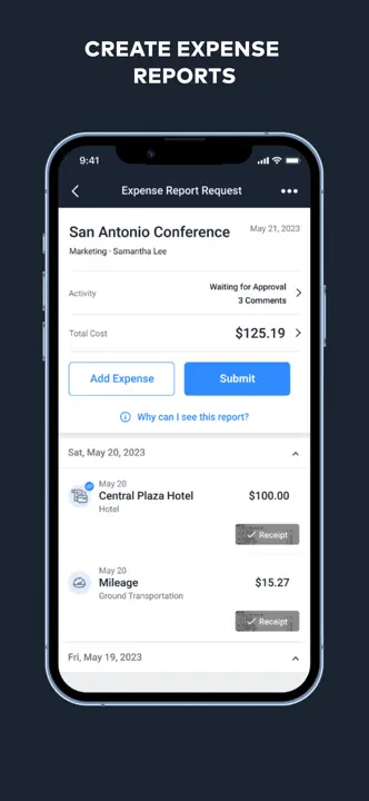 TravelBank Expenses and Travel: Screenshot 3 von 7