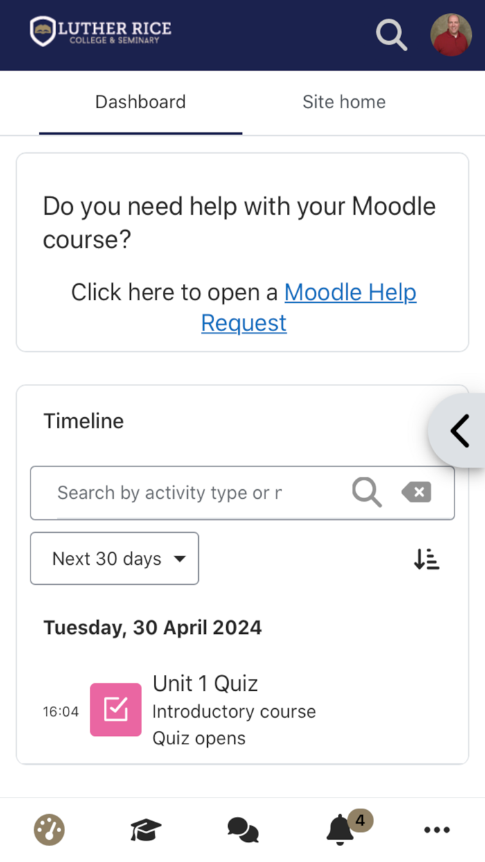 Luther Rice Moodle App