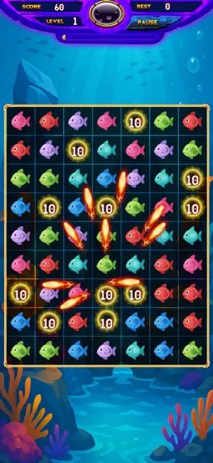 Fish Match Deluxe screenshot 1