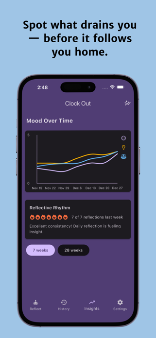 Clock Out: Work Stress Journal Screenshot 4 of 4